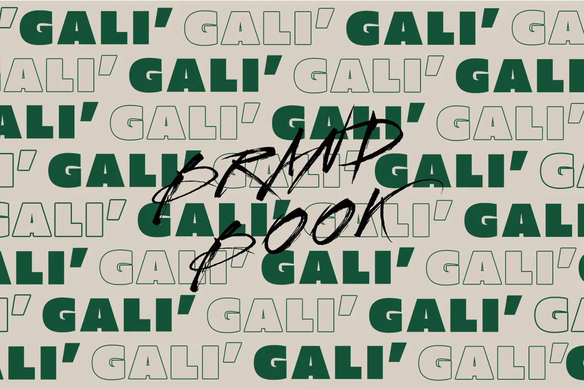 Galì — logotipo e pattern del brand book