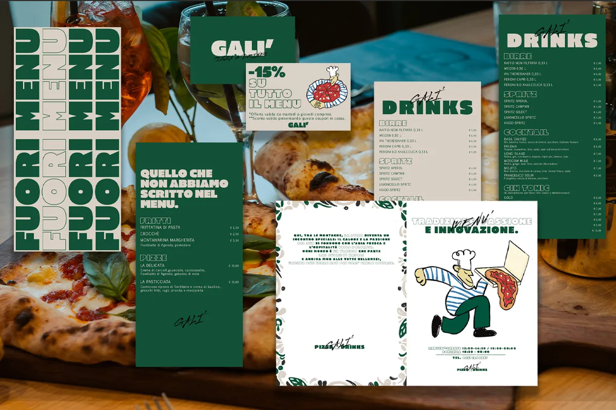 Galì — menu food & drink, collaterali e coupon