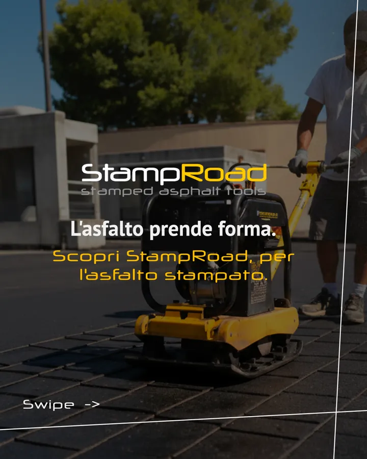 Post Instagram StampRoad: L'asfalto prende forma